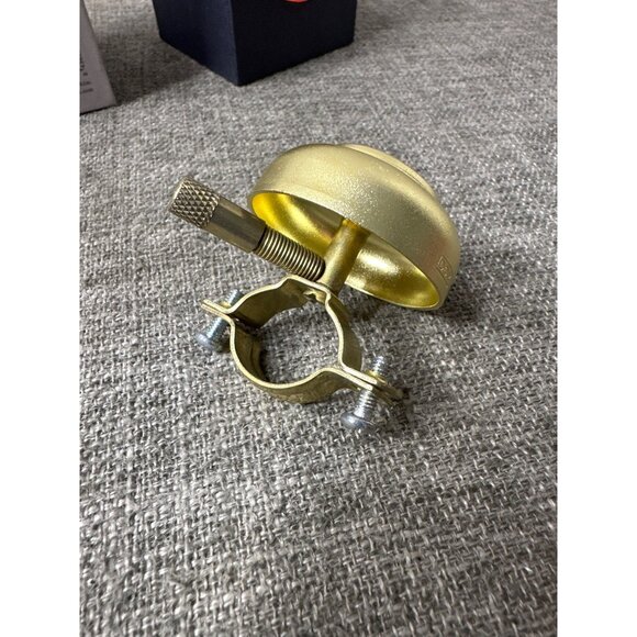 Honom Gold Bike Bell With Trigger & Mounting Clamp - Picture 3 of 5